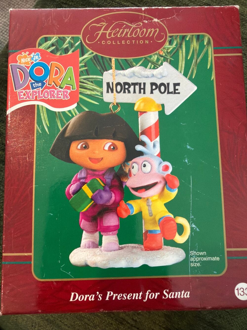 Vintage 2002 Dora The Explorer Christmas Tree Ornament